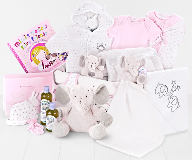 To The Moon And Back Luxury Baby Hamper in Pink